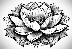 Lotus leaf tattoo idea