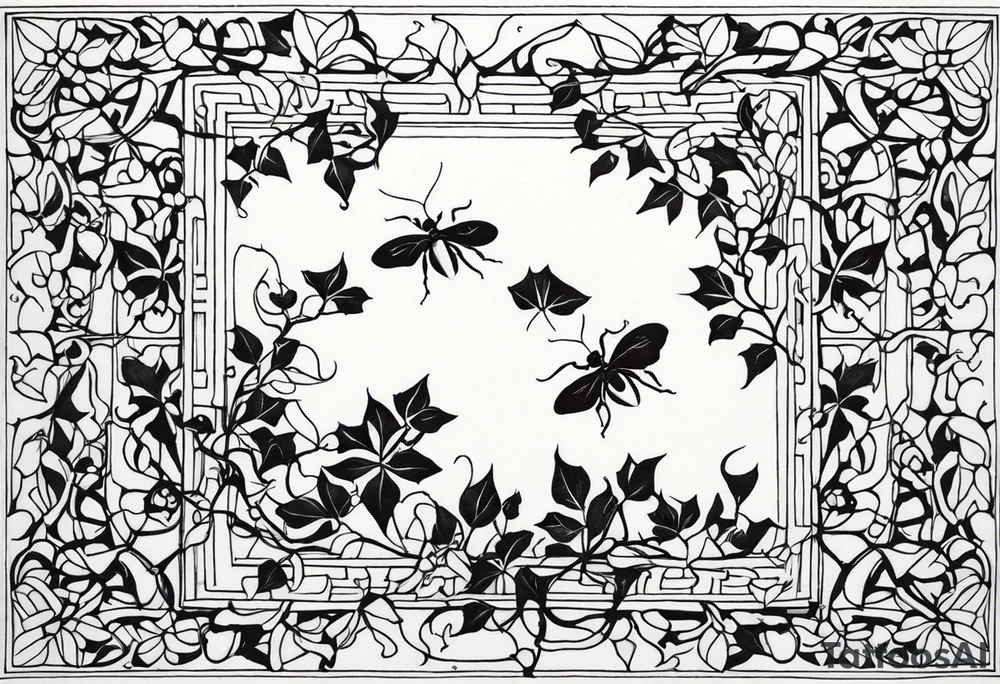 ivy, ants tattoo idea