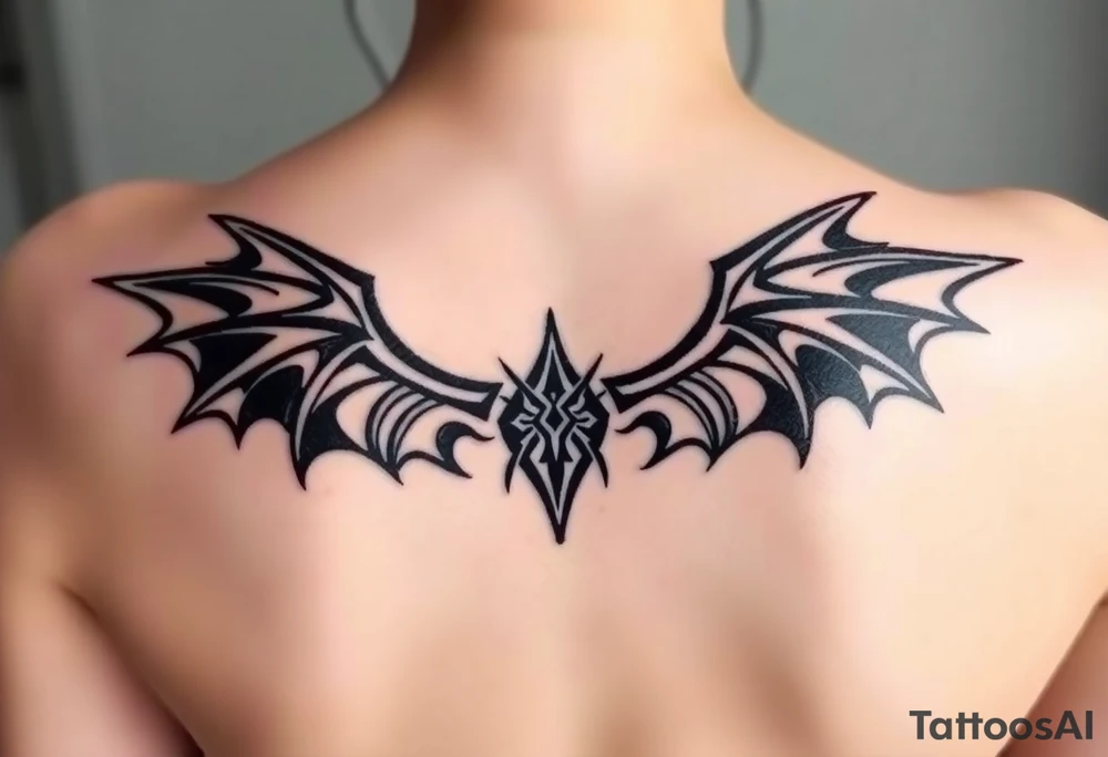 Dragon wings tattoo idea