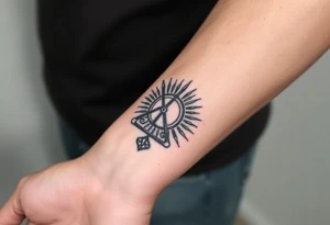 live with what you have and enjoy it to the fullest, hourglass, sun shines down tattoo idea