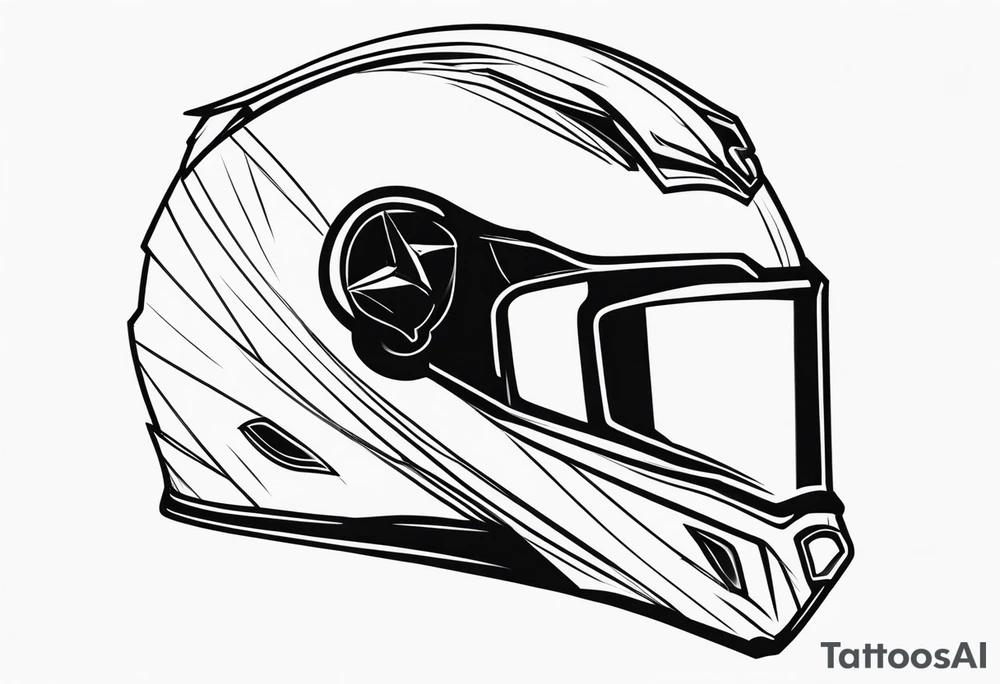 helmet tattoo idea