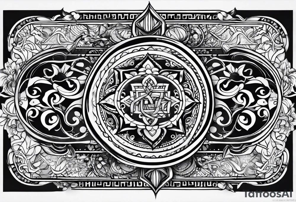 Tattoo should include below symbols. It's a Brahmi script tattoo idea Tattoo should include below symbols. It's a Brahmi script tattoo idea