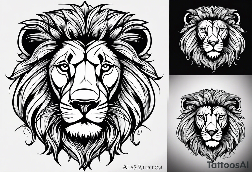 Lion from atlas tattoo idea