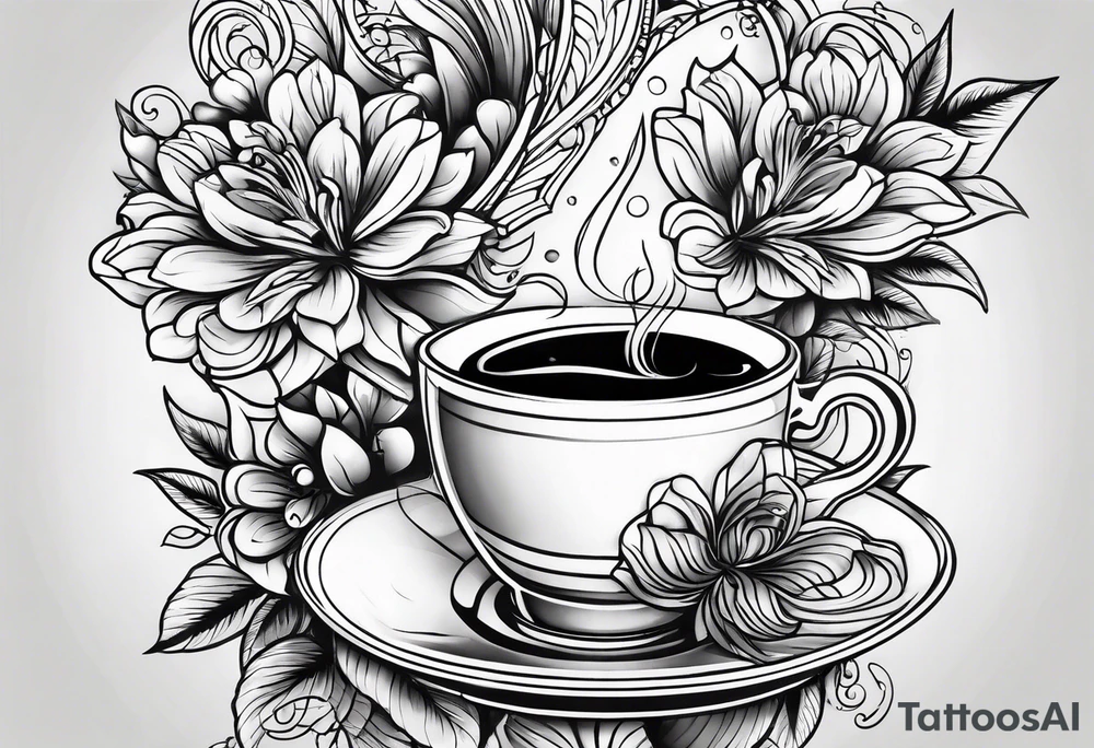 coffee tattoo idea