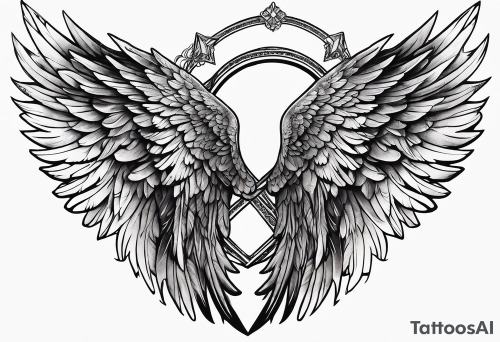 Angel wings tattoo idea