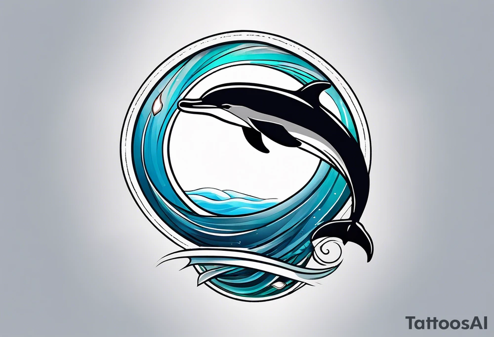 dolphin logo tattoo idea