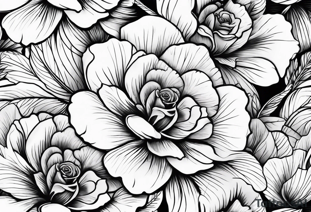 more violets add a rose tattoo idea