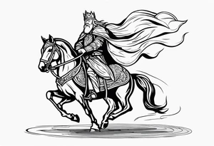 Lord of the Rings 
King Theoden forth Erolingas charge tattoo idea