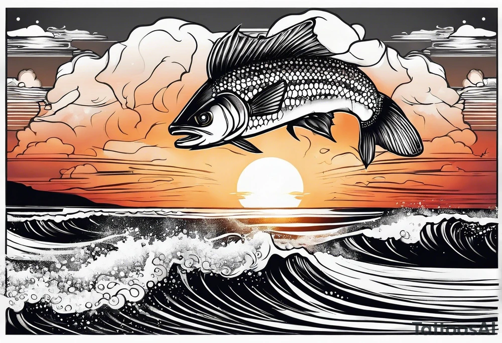 Beach Fishing
Sunset tattoo idea