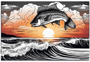 Beach Fishing
Sunset tattoo idea