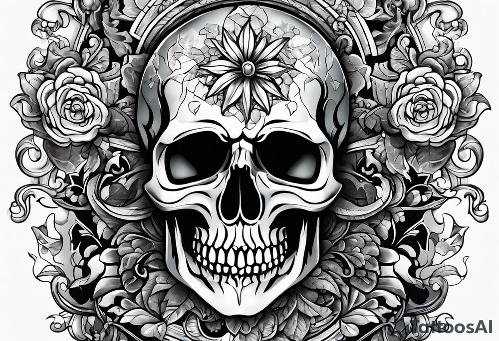 Autism, Skull, puzzle pieces tattoo idea