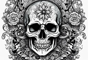 Autism, Skull, puzzle pieces tattoo idea