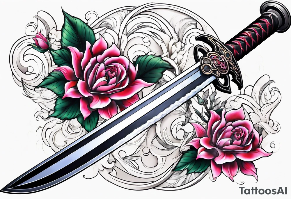 Byakuya shikai sword tattoo idea