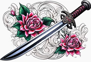 Byakuya shikai sword tattoo idea