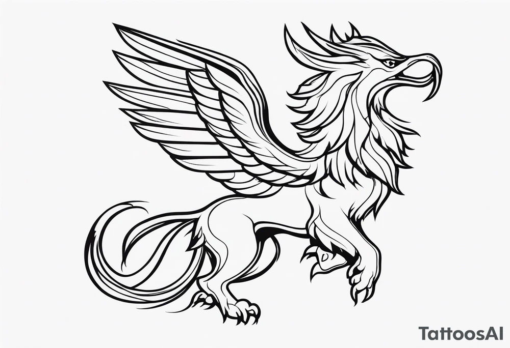 Mythical Griffin tattoo idea