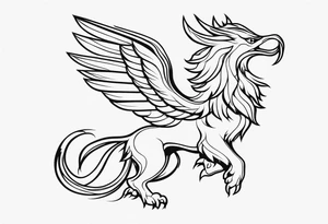 Mythical Griffin tattoo idea