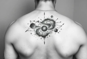 The galaxy with constellations tattoo idea