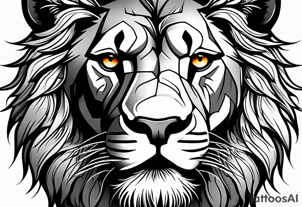 Roaring Lion tattoo idea