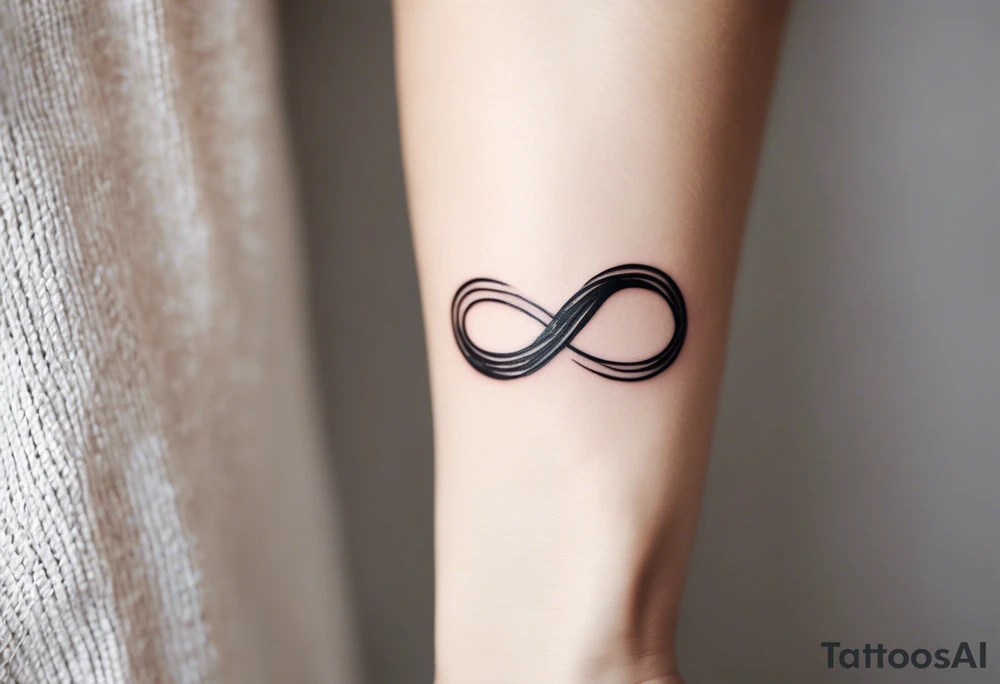 "A minimalist tattoo design symbolizing deep friendship, centered around the name 'Düha.' The design features two intertwined hands, representing trust and support, with a delicate infinity symbol subtly woven into the lines of the hands, indicating eternal friendship. Surrounding the hands, soft abstract elements like flowing lines or watercolor splashes gently frame the name 'Düha' written in elegant script, giving the design a personal and timeless touch. The overall style should evoke warmth, connection, and loyalty." tattoo idea