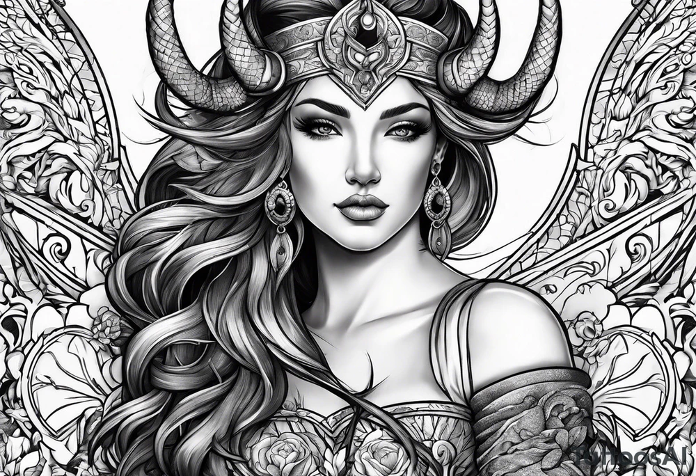 Leo and capricorn tattoo idea