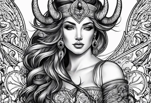 Leo and capricorn tattoo idea
