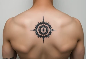 negative space tattoo inspired by the space and time tattoo idea