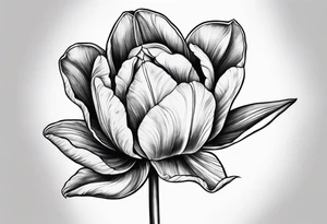 One tulip tattoo idea