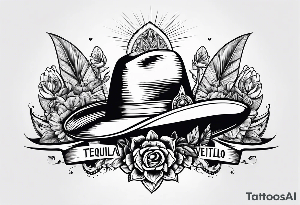 Tequila Traveling tattoo idea