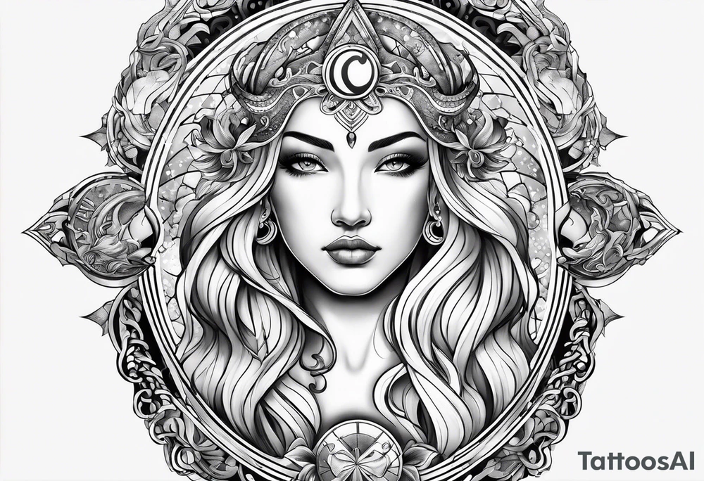 Aquarius zodiac tattoo idea