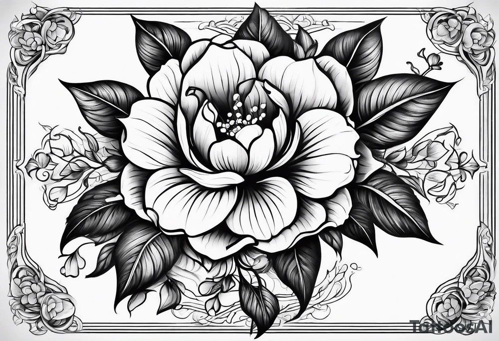 rising blossoms tattoo idea