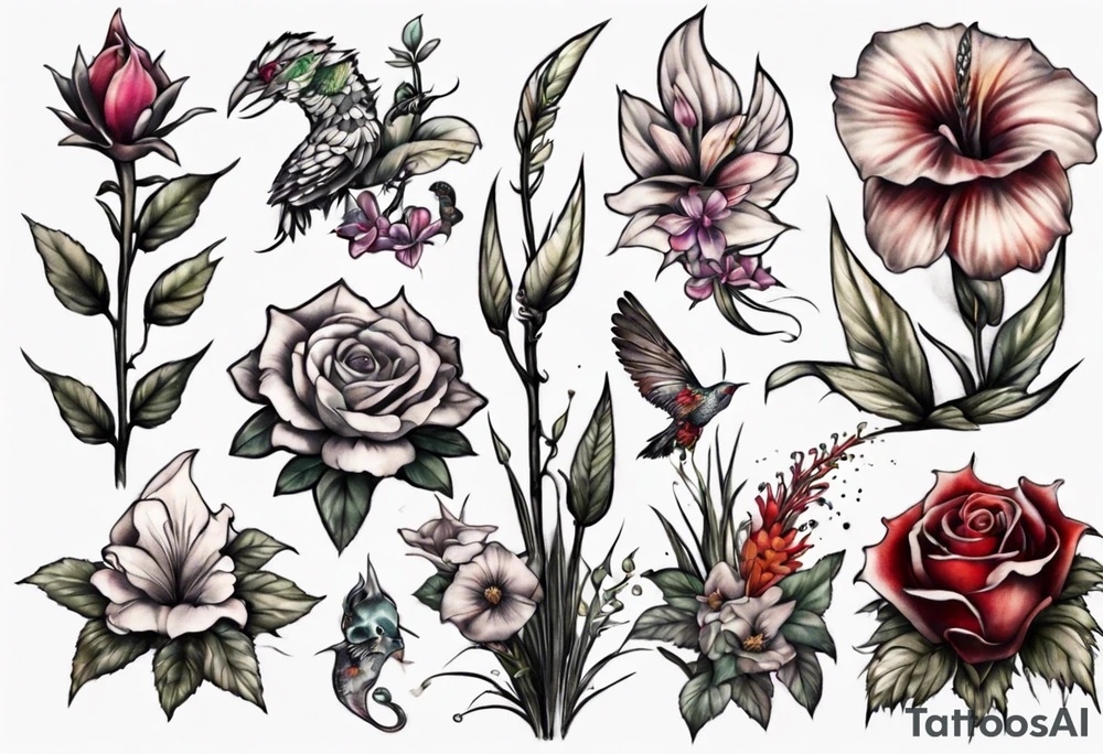 garden tattoo idea