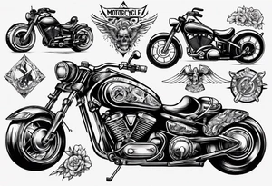 motorcycle tattoo idea