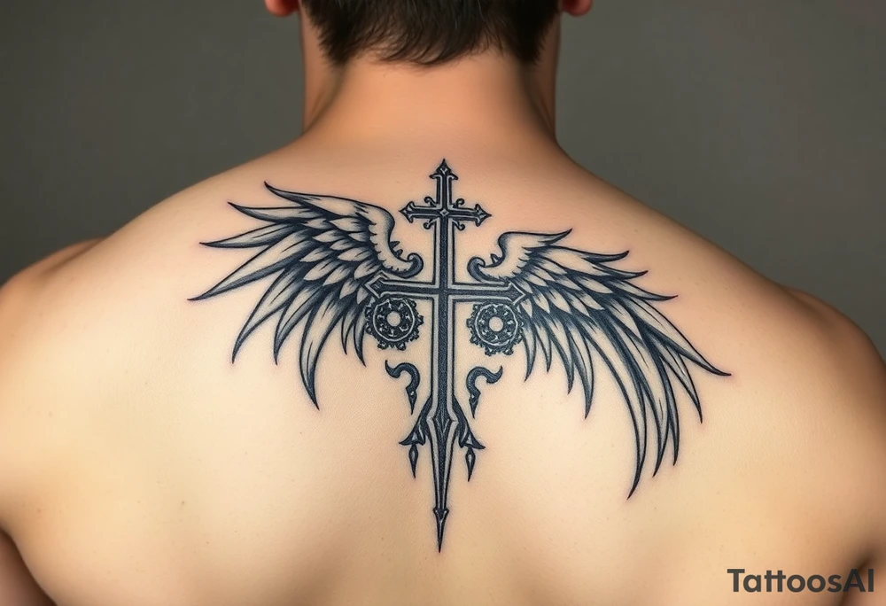 Give me something powerful on my like for my right shoulder for my first tat something about being a Christian and so I could look back on that stuff tattoo idea