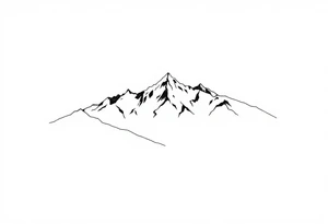 Appalachain mountains tattoo idea