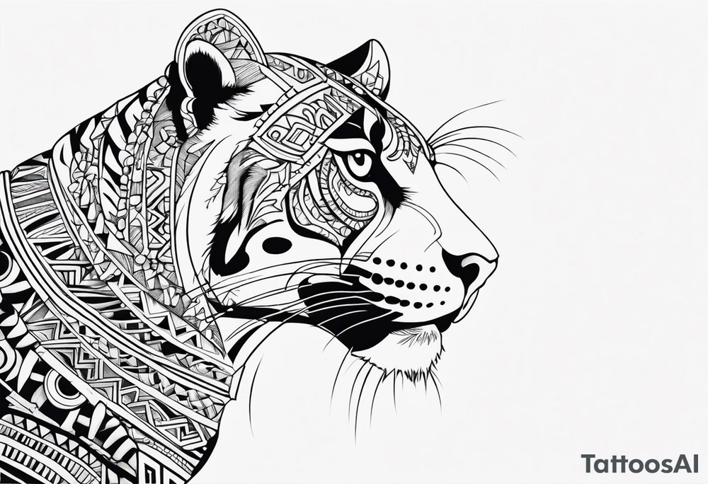 aztec jaguar tattoo idea