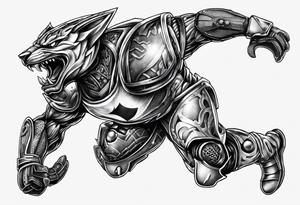 Slidetackle football tattoo idea