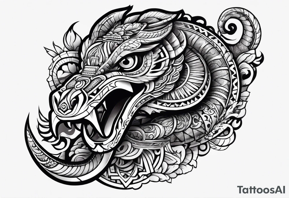 aztec snake 

sleeve tattoo idea