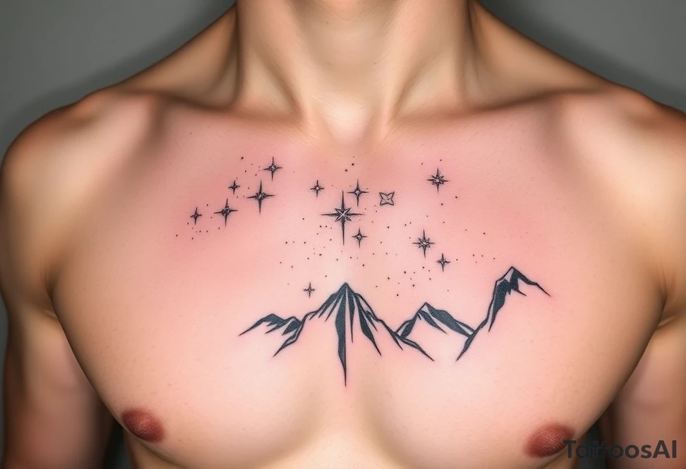 starlit sky tattoo idea