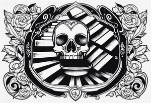 Stairs death lost heart break money tattoo idea