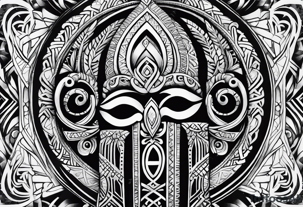 maori, ankh tattoo idea