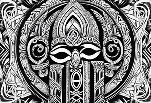 maori, ankh tattoo idea