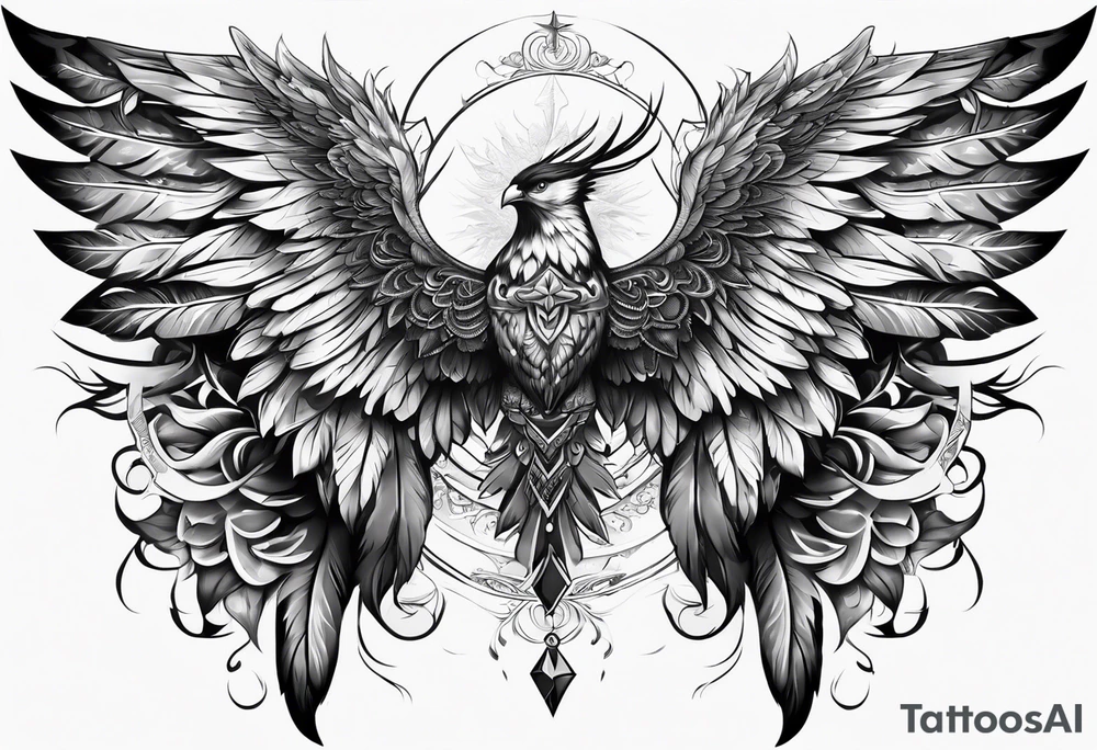 wings with upsidedown cross between the wings tattoo idea wings with upsidedown cross between the wings tattoo idea