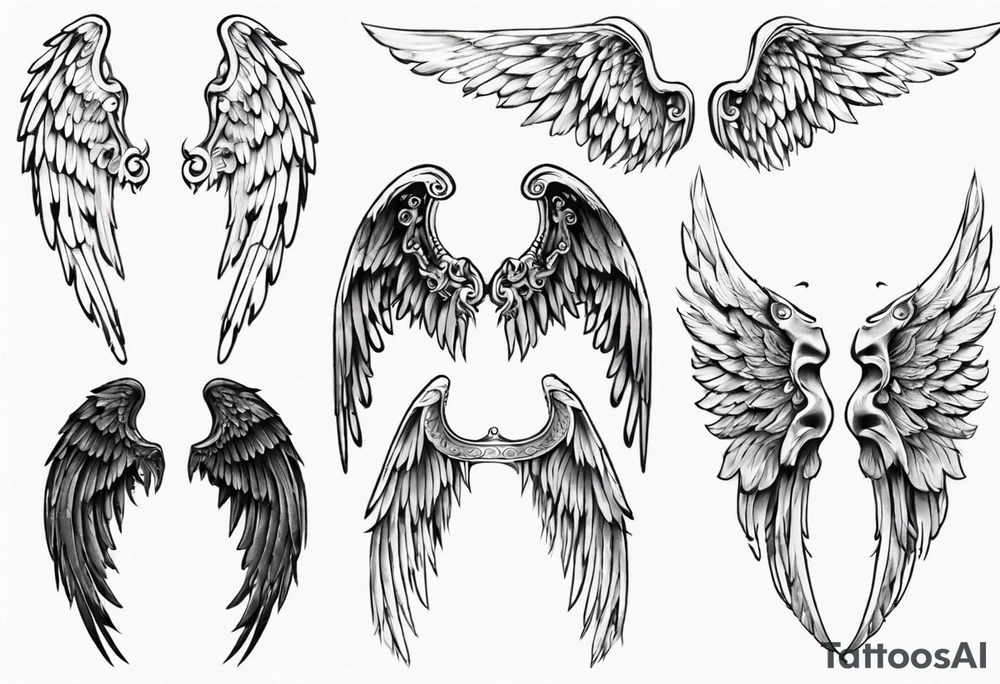 angel wings tattoo idea