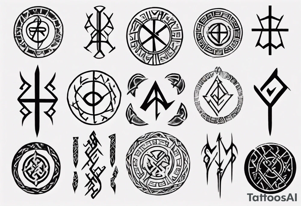 Viking runes describing a father tattoo idea
