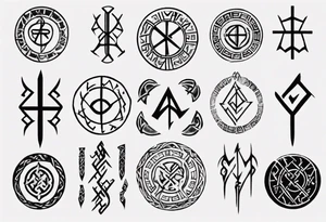 Viking runes describing a father tattoo idea