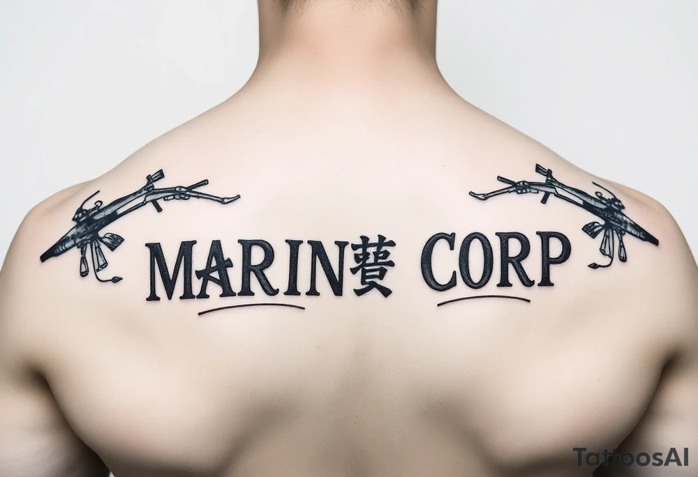 Republic of Korea
                Marine Corps
lettering to arm tattoo idea