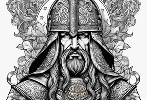 charlemagne in armor tattoo idea