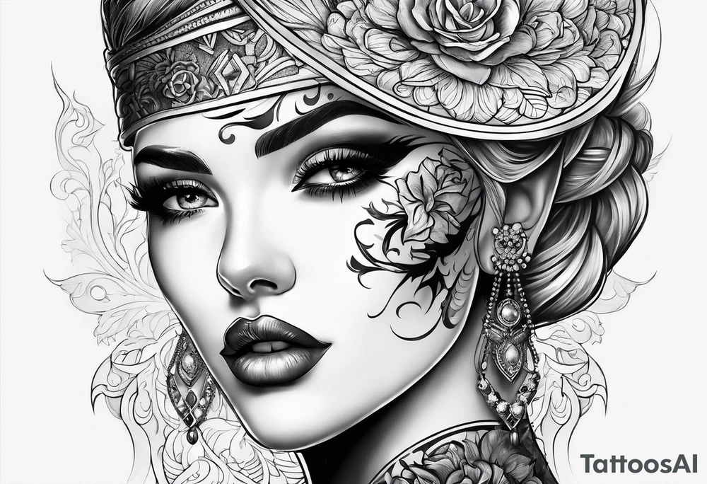 two face tattoo tattoo idea