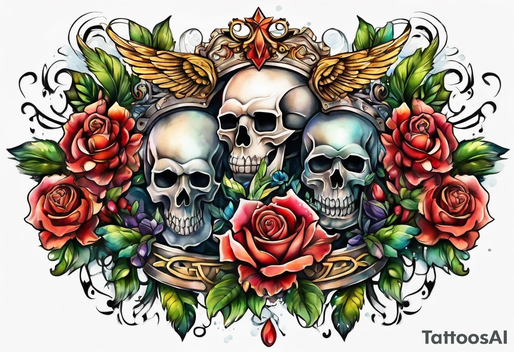 Chest piece tattoo idea