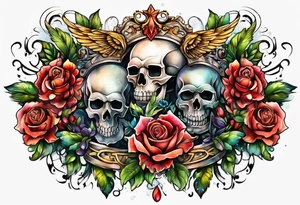Chest piece tattoo idea